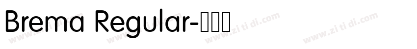 Brema Regular字体转换